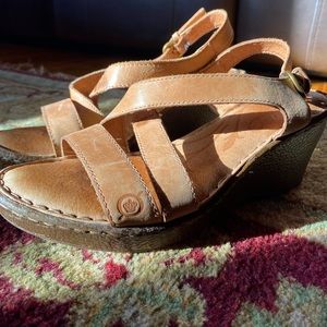 Size 8 Born Leather Wedges